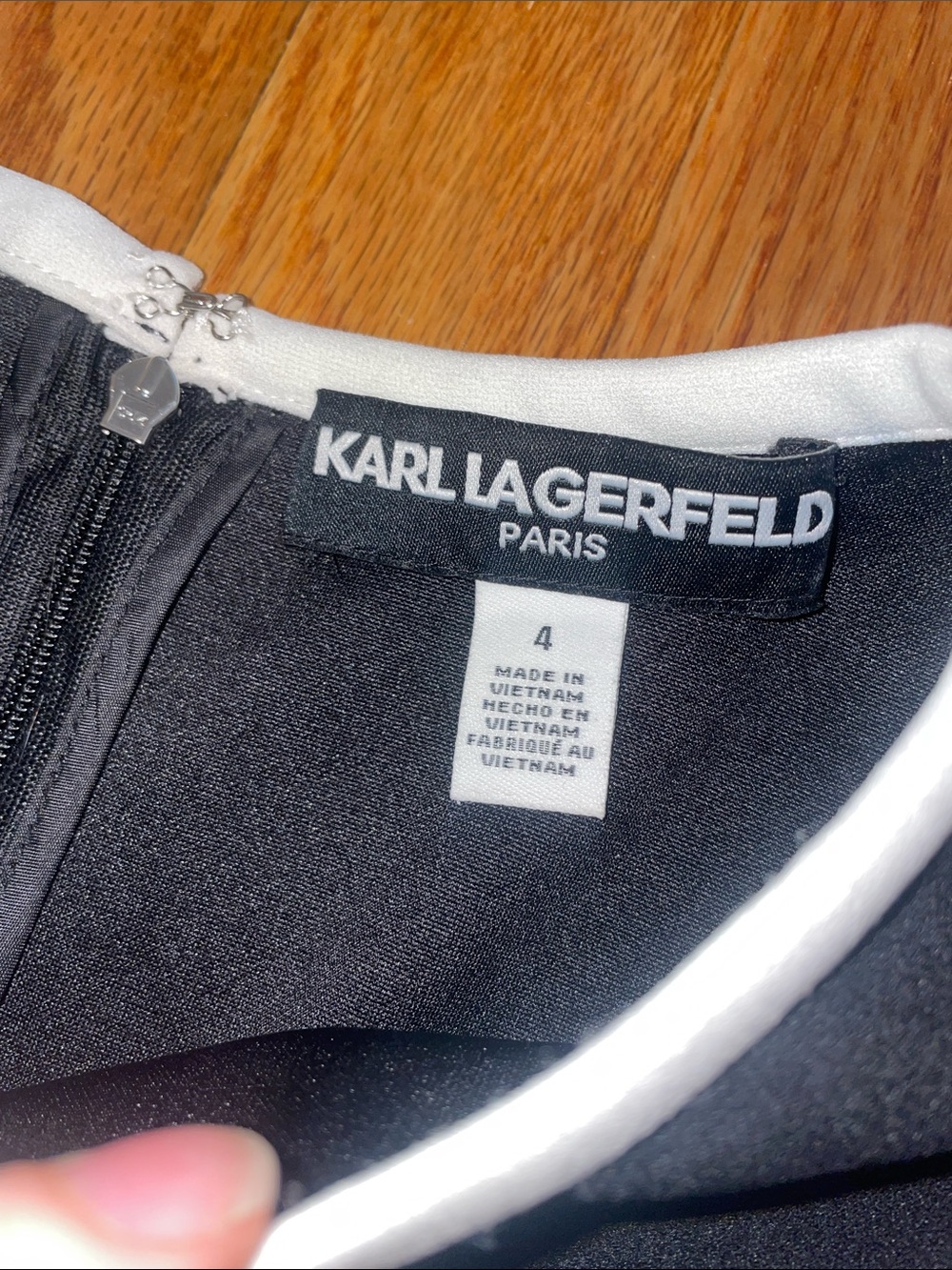 Karl lagerfeld black and white mini dress - Picture 3 of 4